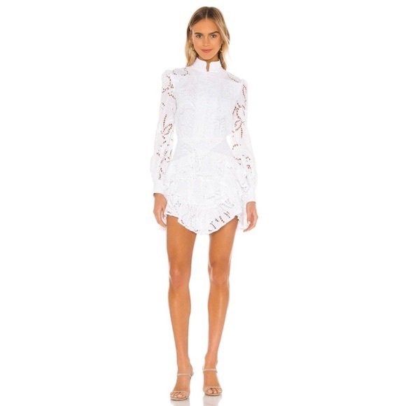 SAU LEE - Rebecca Mini Dress in White 🤍 - Picture 4 of 4